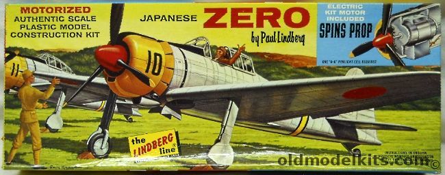 Lindberg 1/48 Japanese Zero Motorized, 304M-129 plastic model kit